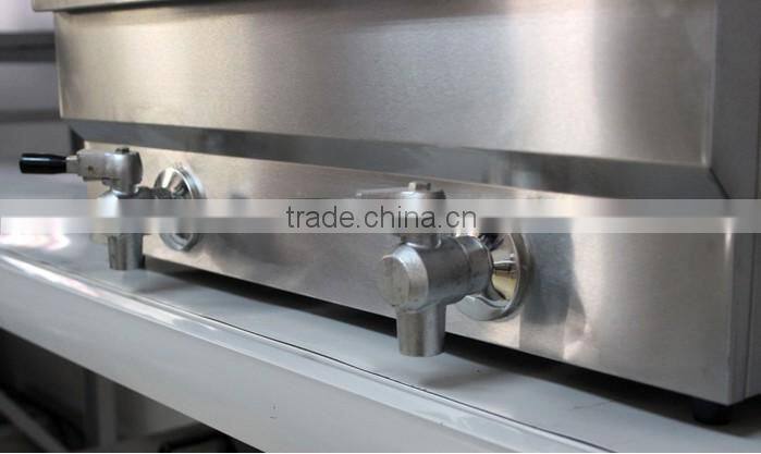 Counter top 2 tank 2 basket electric deep fryer with oil faucet and CE approval fryer machine