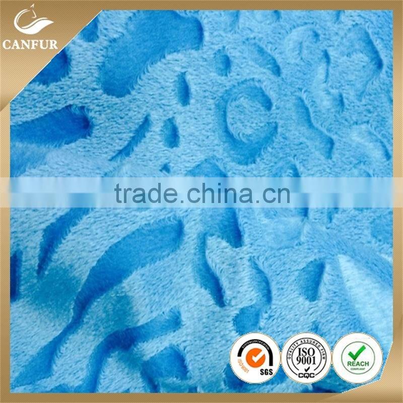 100% polyester printed knitting velboa fabric