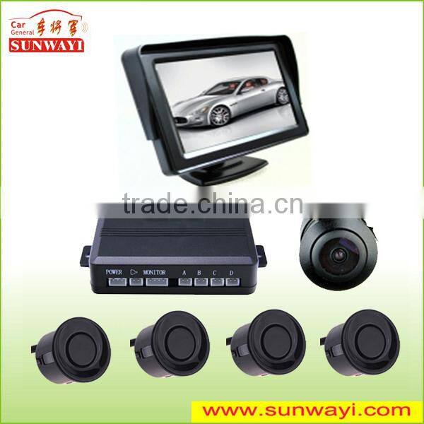 12V rear view camera with parking assist device