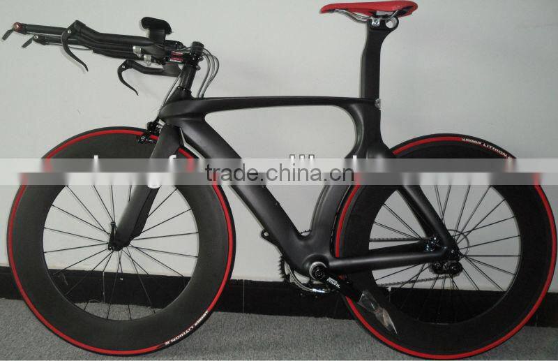 carbon tt frame, carbon time trial bicycle frame&fork&seatpost 700C road bike wheels