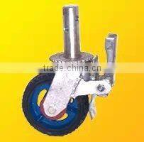 Rubber, PU, PP, PVC (with brake )scaffolding caster wheel