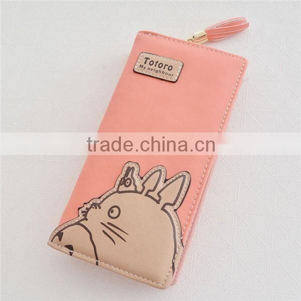 Long Style Cartoon Totoro Girls Wallet Zipper Hasp Ladies Clutch Purse