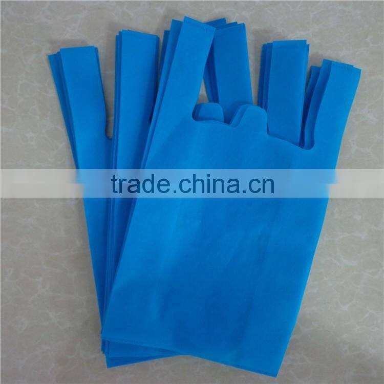 Shopping pp bag non woven bag t-shirt vest carrier handle shopping pp non woven bag