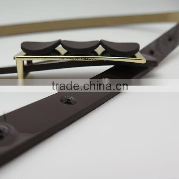 Lady's fashion skinny belt for dress