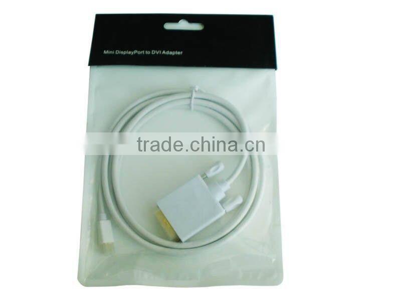 6Ft Thunderbolt Mini Display Port DP to DVI male Adapter Cable