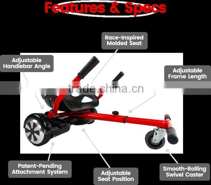Htomt 2016 New products outdoor sporting hoverkart for two wheel electric hoverboard scooter go kart for kids & Adults gift toy