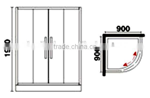 CLASIKAL factory direct sale sanitary ware shower cabin,sector simple shower room