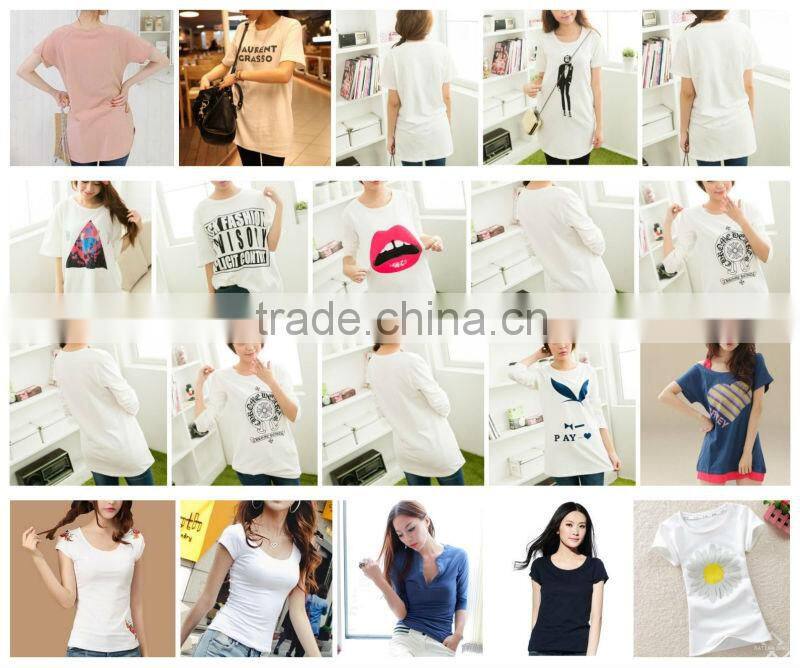 Korea British style summer clothing woman shirt t-shirts