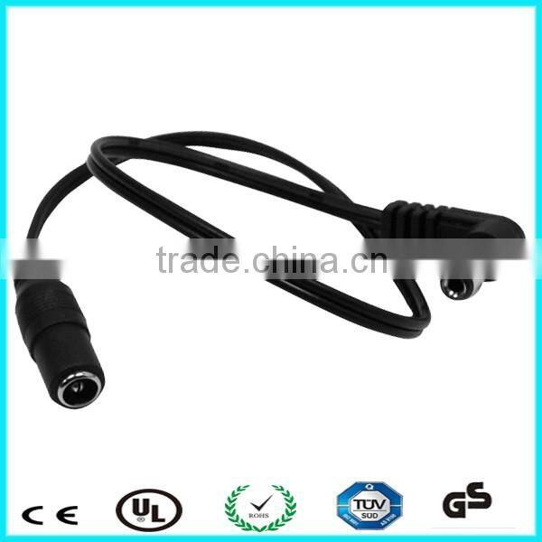 5.5 2.1 mm male right angle dc power cable