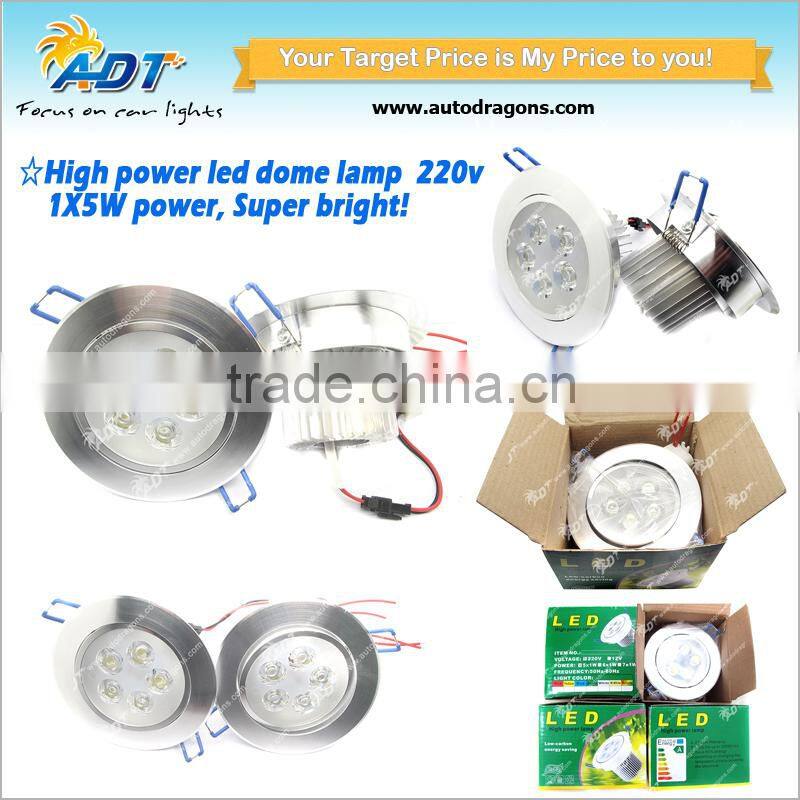2015 newest 5w high power led ceiling light dome lamp 90-240v