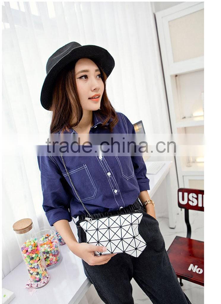 Japan Online Shopping Hot Sell Diamond PU Lady Shoulder Bag
