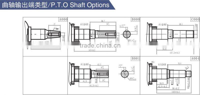 Electric start AP188F air cooled gasoline engine