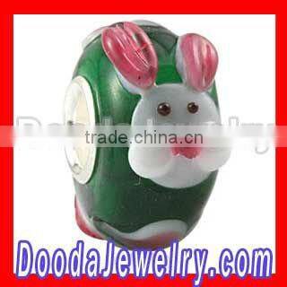 2013 fashion trend 925 silver core lampwork glass Jewelry beads wholesale