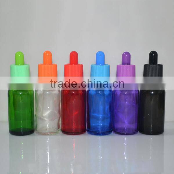 50 mlBoston Round purple glass dropper bottles with childproof dropper