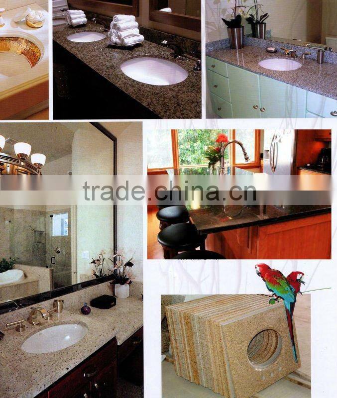 Quartz in carrara white color bathroom vanity counter top