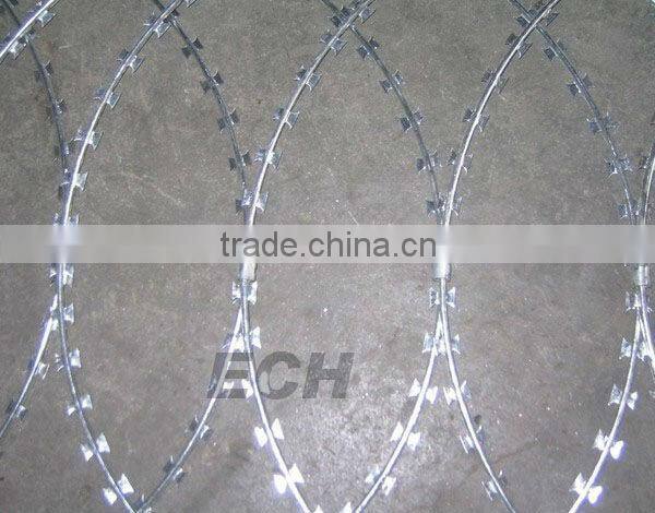 ECH galvanized razor barbed wire