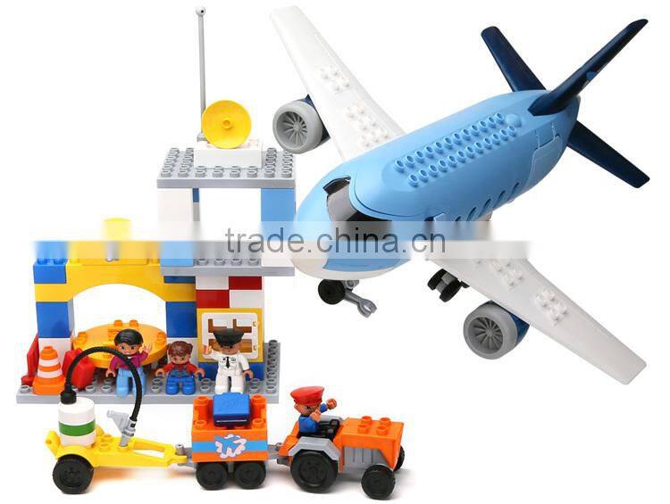 Environmental Blocks For Games Children's ! 69PCS Airport Theme Le Building Blocks Set mega blocks