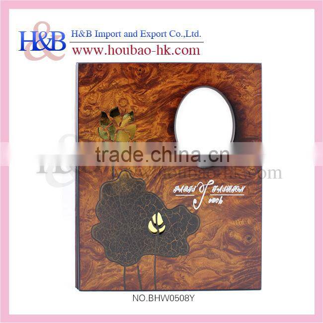 Contoh Buku Tahunan Sekolah Wooden Photo Album