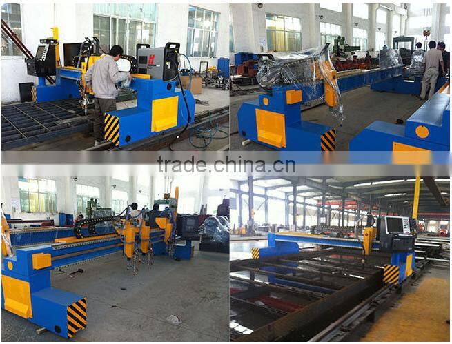 2 Flame Cutting Torches CNC Cutting Machine For Steel Plate Automatic Cut Gantry Type