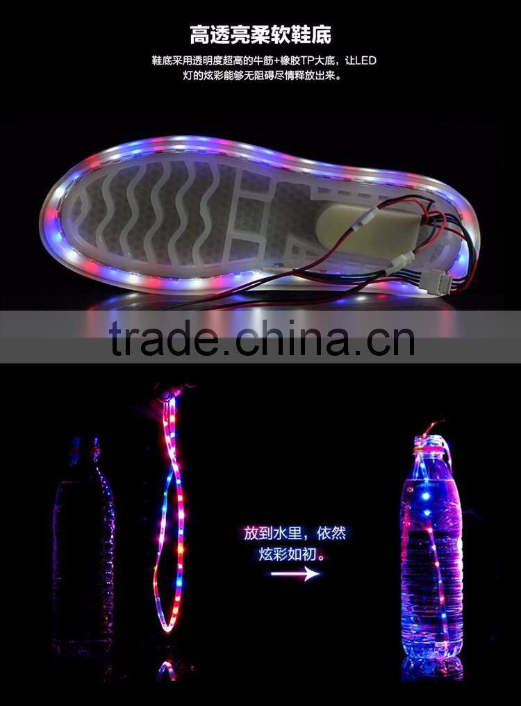 2016 cheap fashinable Kids Led light up luminous casual shoes shcool shoes for boys girls