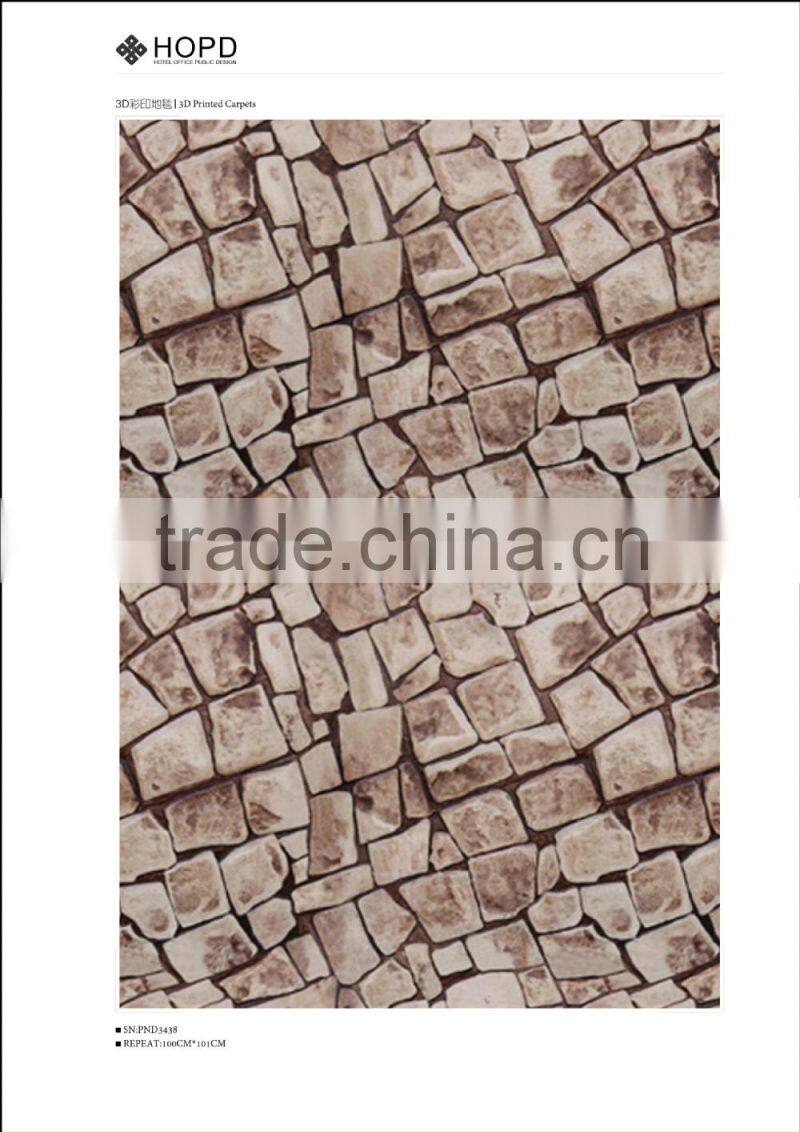 High quality modern pattern 3D printed Carpet for hotel, apartment