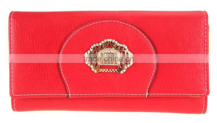 Purse high quality PU bright yellow wallet