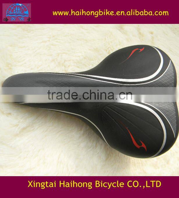 Soft Bicycle saddles cover with red or green line/mountain bike seats cover