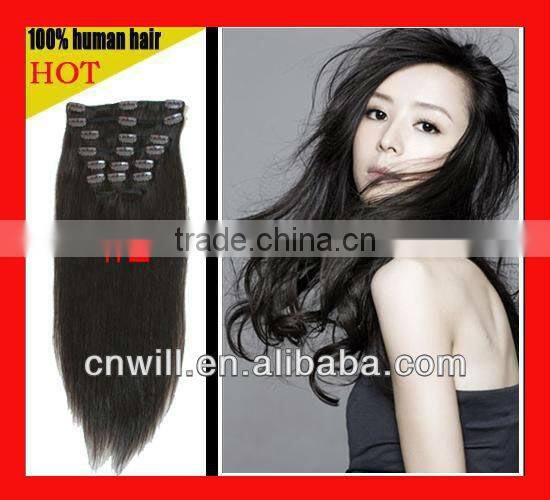 pretty remy 100g clip in hair extensions full head clip in hair extension