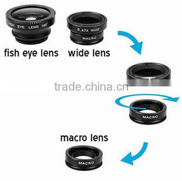 High Definition Universal 3 in 1 clip lens