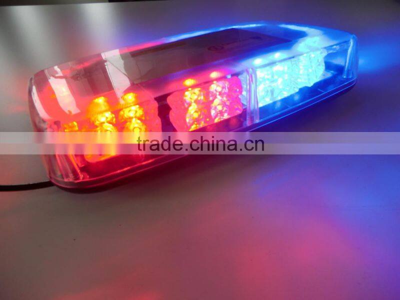 LED warning light bar, Auto MiNi LED light bar , LED emergency light bar(SR-MIB-117G), 0.75W per LED by 40 PCs LED. W Magnet