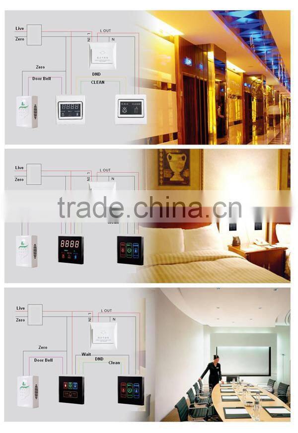 Hot selling acrylic digital led signage touch switch for hotel room
