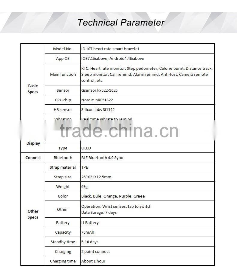 2016 id107 smart ring timer Good quality hot sales