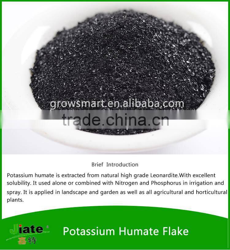 Hot selling potassium humate flake appearance