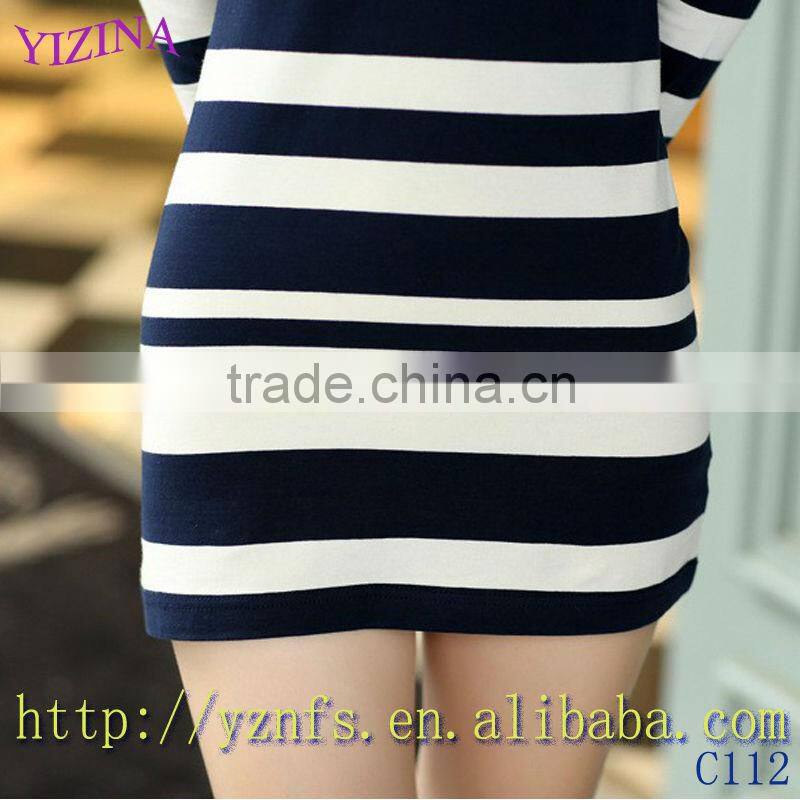 Colourful Stripe Sex Dress Sleeveless Women's Dress Vest Skirt Render Dress c112