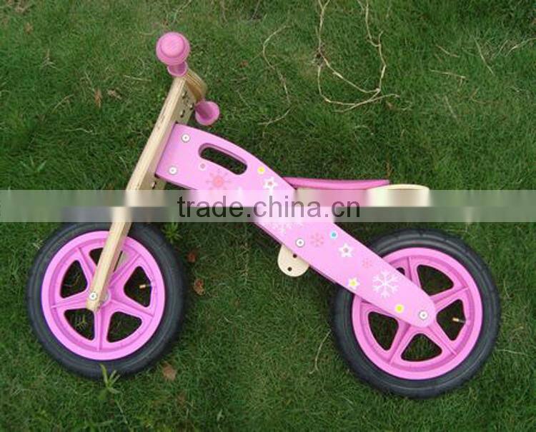 2016 Natural Wood Balance Bike For Toddlers