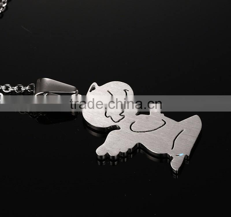 Sweet Heart Small Angel Prayer necklaces Double Colors Couple Necklace Choker For Lovers