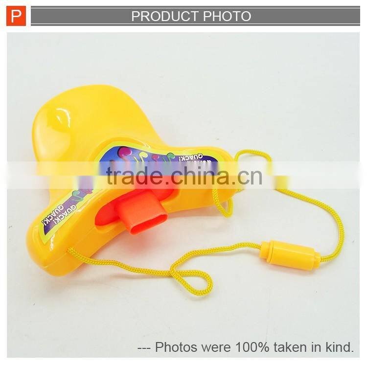 Promotional toy plastic duck voice whistle toy sound like duck