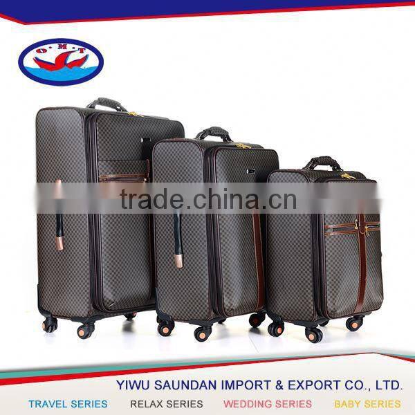 Customized PU suitcase for costomer shopping