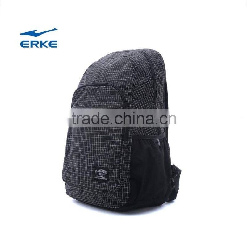 ERKE wholesale classic teenagers brand export school backpack bag with mesh side pocket