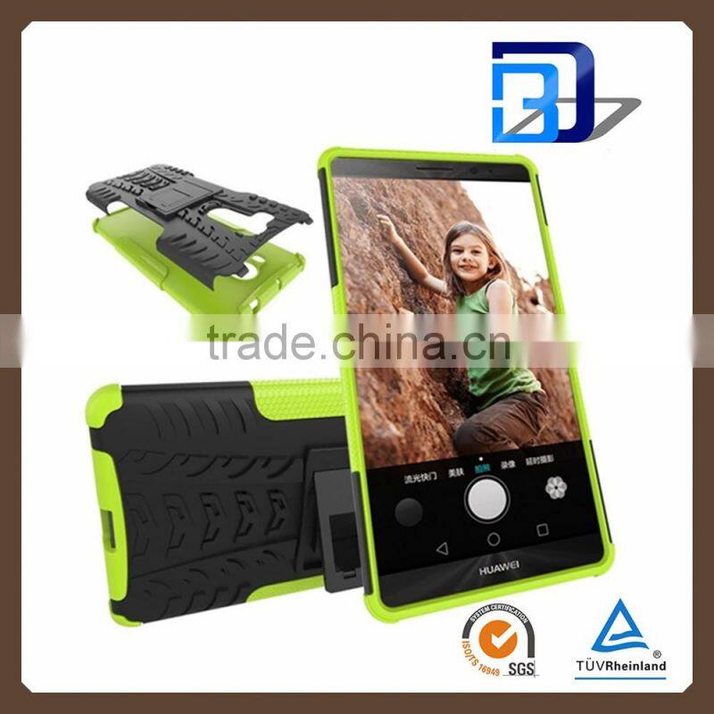 mobile accessories 2 in 1 Dual Slim Armor TPU&PC kickstand case for huawei mate 8 cheap price