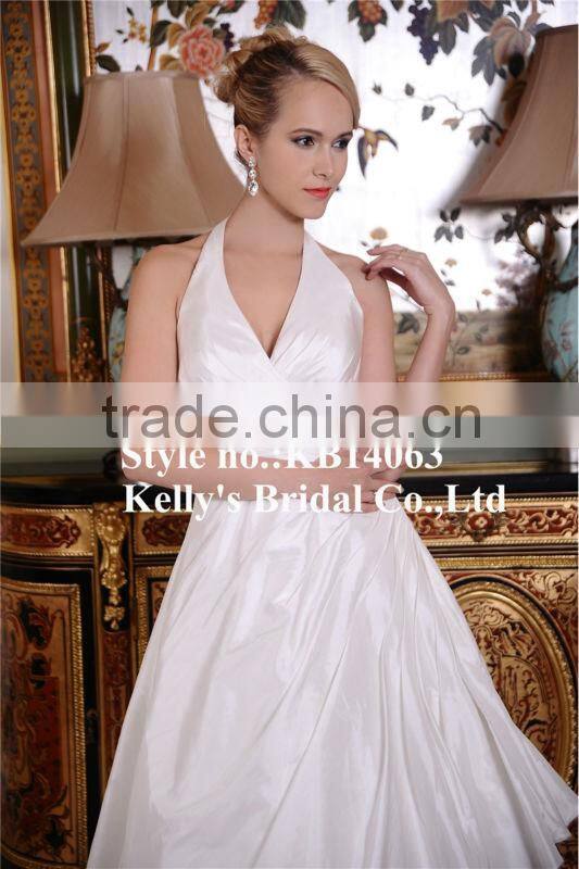 Fashionable latest design little train hangging open back new style bridesmaid dress
