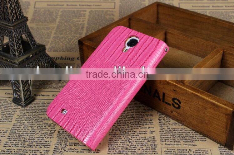 Hot sale belt clip leather flip case for samsung galaxy s4 case cell phone case