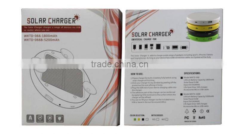 private model solar power bank charger, universal portable power bank with dual output,solar mobile charger for digital products