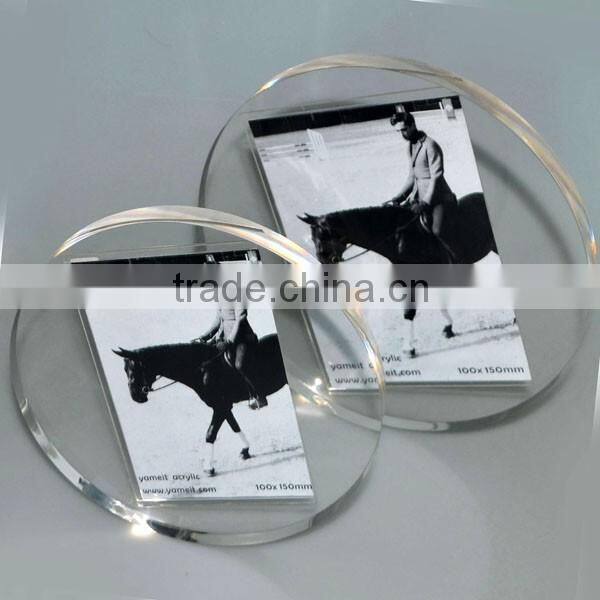 Elegant China gold supplier curved glass picture frame high quality