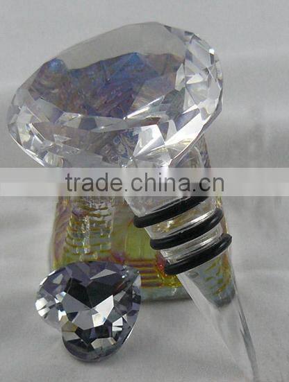 Crystal Diamond Shaped Wine Bottle Stoppers