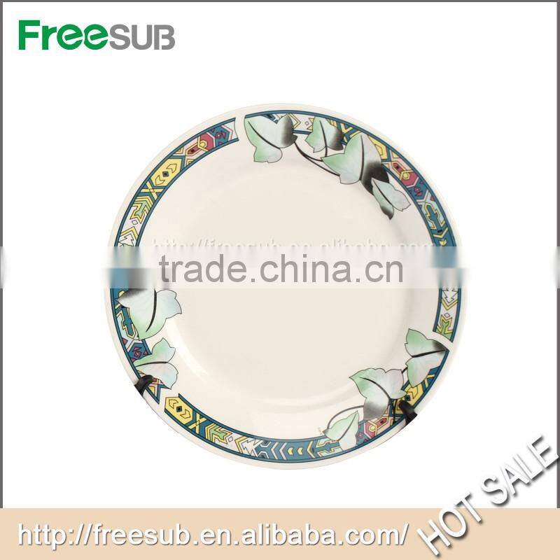 Custom Ceramic Sublimation Plate With Flower Rim Made In China