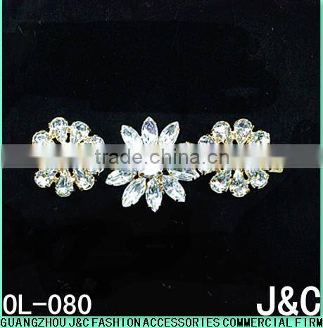 jet acrylic stone lady fashion shoes ornaments