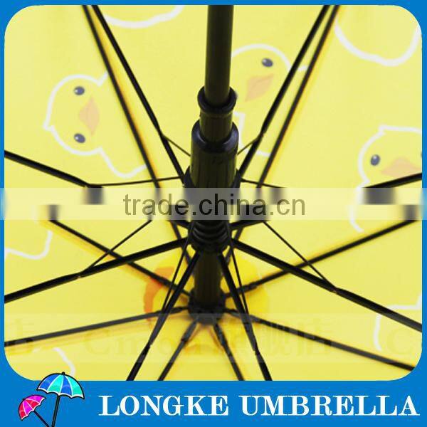 children or adult using Lovely Yellow duck straight umbrella