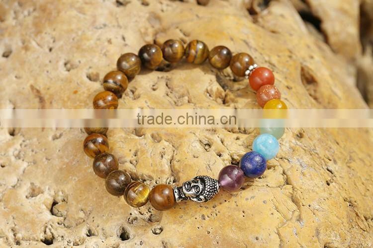 2016 Buddha Beads Bracelets For tiger eye stone bracelet