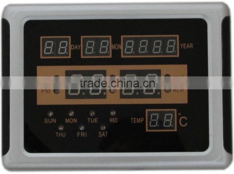 Digital calendar fashion digital wall clock digital led clock